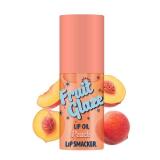 Lip Smacker Fruit Glaze Lip Oil, Ultra-Hydrating & Moisturizing with High-Shine Finish, Plush Applicator for Effortless Glide, Delicious Non-Sticky Flavor - Peach