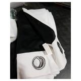 NICETOWN White Sheer Linen Curtains Flax Texture for Bedroom, Vintage Grommet Top Semitransparent Privacy Window Treatment Light Filtering for Living Room / Flat, W52 x L72, Set of 2