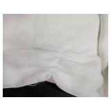 NICETOWN White Sheer Linen Curtains Flax Texture for Bedroom, Vintage Grommet Top Semitransparent Privacy Window Treatment Light Filtering for Living Room / Flat, W52 x L72, Set of 2