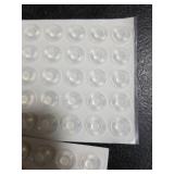 Cabinet Door Bumpers Pack of 200 Self Adhesive Bumpers Pads, Sound Dampening Circular Dots Cupboard Bumpers Clear, Soft Rubber for Drawers, Table Tops, Laptop