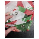 Gilprop 2 Pcs Candy Christmas Porch Sign Banner Candyland Lime Green Red Peppermint Xmas Door Decoration Lollipop Candy Cane Hanging Decorations for Outdoor Indoor Yard Garden Wall Decor, 71 Inch