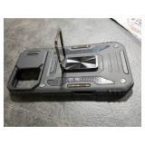 DEERLAMN Case for iPhone 17 6.3-Inch with Slide Camera Cover, Rotated Ring Kickstand Military Grade Shockproof Protective Cover-Black