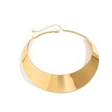ALRNBY Chunky Gold Cuff Necklace for Women Statement Choker Necklace for Women Gold/Silver African Tribe Wide Metal Choker Necklace Jewelry (Gold)