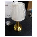 NEWSEE Mini Cordless Table Lamp 2 Pack - 11.4 Stepless Dimmable Touch Lamp with Fabric Shade, Small LED Lamps, 4000mAh Rechargeable Battery Operated Lamps for Dining Room, Bedroom, Bar (Gold)