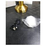 NEWSEE Mini Cordless Table Lamp 2 Pack - 11.4 Stepless Dimmable Touch Lamp with Fabric Shade, Small LED Lamps, 4000mAh Rechargeable Battery Operated Lamps for Dining Room, Bedroom, Bar (Gold)