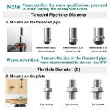 4 inch Stem Caster Wheels 2000lbs, Threaded Stem Casters Set of 4 Heavy Duty,3/8-16 x 1(Stem Diameter 3/8, Length 1), Safety Dual Locking Caster, Industrial Castor Wheels for Cart,Furniture