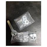 4 inch Stem Caster Wheels 2000lbs, Threaded Stem Casters Set of 4 Heavy Duty,3/8-16 x 1(Stem Diameter 3/8, Length 1), Safety Dual Locking Caster, Industrial Castor Wheels for Cart,Furniture