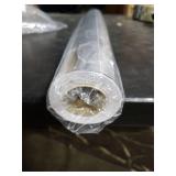 Jecery Embossed Floral Foil Paper Metallic Wrapping Paper Colored Foil Sheets for Crafts Scrapbook Florist Cake Board Cake Drums Christmas Party Gift Wrapping, 15.7 Inch 46 ft(Silver)