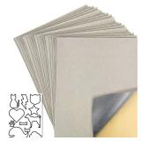 20 Pcs Self Adhesive Velvet Flocking Liner Sheet for Jewelry Drawer, Self-Adhesive Flannel for Storage Box Lining,Size: 8.8X11.8 Inches (Light Gray)