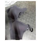 OEAK Womens Deep V Bras Comfortable Support Push Up Bralettes Low Cut no Underwire Bra Plunge Seamless Tshirts Bras Black XL