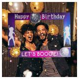 LaVenty 70s Disco Photo Booth Frame Props Disco Party Supplies Disco Party Sign Disco Fever Parties Decoration Disco Ball Dance Birthday Parties Supplies