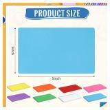 120 Pcs Dry Erase Index Cards Notecards Blank Reusable Flash Cards Sheets Game Cards Study Business Note Cards for School Office Housework Taking To Do List(Rainbow, 3 x 5 Inch)