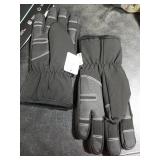 krosa 5-Layer Winter Gloves for Men & Women Made with 3M Thinsulate, -10 Waterproof Work Gloves for Cold Weather, Snow Ski Gloves with 10 Touchscreen Fingers