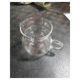 Mozacona Glass Sugar and Creamer Set, Tea or Coffee Serving Set, Cream Pitcher with Sugar Bowl