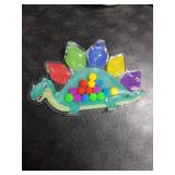 Valentine Day Gift for Toddler Boys Dinosaur Color Sorting Sensory Toy Roadtrip Travel Essenstial Dementia Fine Motor Autism Fidget Preschool Classroom Activities for Kid Easter Basket Stuffer