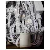 SmartDawn Permanent Outdoor Lights, 100FT 64 Bulbs RGBIC LED Outdoor String Lights, DIY Scene Mode, IP68 Waterproof Christmas Lights for Daily Decor, House Roof, Holiday Decorations, Outside