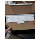 Legrand - OnQ Cable Management, In-Wall Media Box, Dual Purpose Structured Wiring Enclosure, TV Home Theater Recessed Storage Box, 9 Inch, white ENP0900-NA