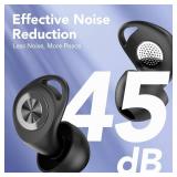 Ear Plugs for Sleeping Noise Cancelling, Ultra-Soft Silicone Ear Plugs for Sleep, 45dB Reusable Noise Cancelling Ear Plug Hearing Protection for Study/Work/Concert, EarPlugs with Case & 8 Eartips