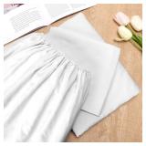 4 Pack Bariatric Hospital Bed Sheets - 42x80x12 Inch Deep Pocket Fitted Sheets for Oversized Medical & Bariatric Mattresses - Soft Knitted, Durable & Stretchable (White)