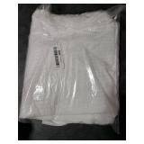 Mrs Awesome No Hook Shower Curtain with Snap-in Liner Less Time On/Off, Embossed Waffle-Look Textured Fabric Shower Curtain for Bathroom Hotel Style, Washable, Soft & Lightweight, 71x74, White