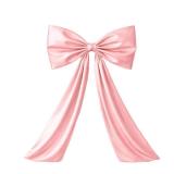 Wavwavw Pink Large Bow Decor Big Bow Coquette Birthday Decoration for Room Giant Satin Ribbon Tie for Party Backdrop Wedding Bridal Shower Valentine