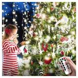 2 Pack Battery Operated String Lights, Each 16.5 Ft 50 LED String Lights Dark Green Wire with Remote Timer 8 Modes Fairy Lights for Bedroom Garden Party Garlands Christmas Tree Decor(Cool White)