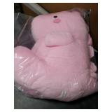 VHYHCY Cute Dinosaur Plush Toys, Fat Dinosaur Stuffed Animals Toys Dolls, Soft Plush Stuffed Animal Dino Plushie, Birthday Gifts for Kids Girls Boys Pink 20 inch