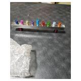 Yair Emanuel Anodized and Hammered Strip Menorah - Multicolor