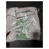 Joydeco Blackout Curtains for Bedroom - 100% Light Blocking 2 Panels Set White Drapes 37 W x 72 L, Thermal Insulated Room Darkening Curtains, Linen Textured for Living Room, Rod Pocket & Back Tabs