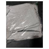 Joydeco Blackout Curtains for Bedroom - 100% Light Blocking 2 Panels Set White Drapes 37 W x 72 L, Thermal Insulated Room Darkening Curtains, Linen Textured for Living Room, Rod Pocket & Back Tabs