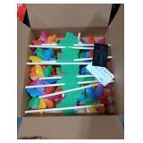 Mr. Pen Rainbow Flower Pinwheels - 10 Pack, Wind Spinners for Yard & Garden, Kids