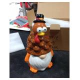 FUTBU Thanksgiving Turkey Gnomes Ceramic Tree Decor, Thanksgiving Decorations for Home Turkey Ceramic Tree with Light Up, Thanks Gnome Figurines for Table Centerpieces Home Decor Indoor Outdoor Party