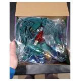 USOKYO 45Ft C9 Led Christmas Pathway Lights Outdoor, 30 Multicolor Bulbs Waterproof Connectable Christmas Walkway Lights for Driveway, Yard, Lawn, Sidewalk Decorations