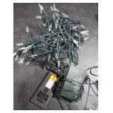 Green Convenience Christmas Lights 33ft 100 LED Battery String Lights with Timer Memory Function USB or Battery Powered Waterproof String Lights for Indoor Outdoor Decoration