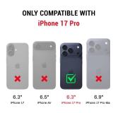 DJDUCK Designed for iPhone 17 Pro Case Wallet with Card Holder, [Magnetic Clasp Cover] [RFID Blocking Leather Protection] Shockproof Women Men Cases 6.3 Inch for Apple 17 Pro Light Brown