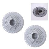 Grey Drain Hair Catcher Shower Drain Cover Hair Catcher Bathtub Drain Hair Catcher Silicone Tub Hair Catcher Drain Protector