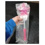FlashingBlinkyLights Pink Super Star Princess LED Light Up Magic Wand for Kids