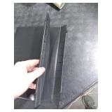 Extra Capacity Plastic Hanging File Folders,12 Pack Reinforced Hang Folder,Heavy Duty 1 Inch Expansion,Filing Cabinet Folders Letter Size for Bulk Files/Medical Charts (Sides Sealed, Black)