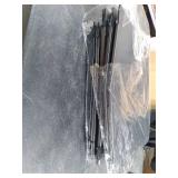 Extra Capacity Plastic Hanging File Folders,12 Pack Reinforced Hang Folder,Heavy Duty 1 Inch Expansion,Filing Cabinet Folders Letter Size for Bulk Files/Medical Charts (Sides Sealed, Black)