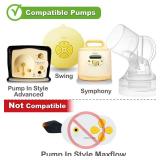 Nenesupply Connectors Compatible with Medela Flanges. Not Original Medela Personalfit Connector. Work with Pump in Style Symphony Harmony Swing Breastpumps, and Nenesupply Flanges.