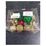 Hungdao 24 Pcs Christmas Ball Ornaments Red Green and Gold Christmas Tree Hanging Ornaments 2.4