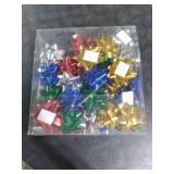 JOYIN Christmas 34 Pcs Bows and Ribbons Set, 4 Rolls of Curling Ribbons with 30 Pcs Bows, Gift Wrapping DIY for Holiday Crafts Decoration