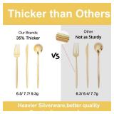 Rubtlamp 180Pcs Gold Plastic Silverware,Luxury Gold Plastic Cutlery,Heavy duty Golden Disposable Flatware, Utensils Set Disposable Include 60Gold Forks,60Gold Spoons,60Plastic Knives for Party,Wedding