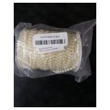 [118Feet] Pearl Beads Garland, 5MM 39Yards Faux Pearl Beads String Roll Bulk for DIY Craft Wedding Party Christmas Tree Decoration