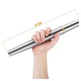 Smooth Stainless Steel Rolling Pin for Baking Fondant, Pizza, Pie, Pastry, Pasta, Dough, Cookies (12.8in)