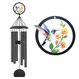 Wind Chimes for Outside - 50-Inch Extra-Long Style, Hummingbird Gifts for Women, Soothing Deep Tone Garden Patio Porch Hanging Decor, Hummingbird Gifts for Women Mom Grandma Wife