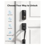 Smart Front Door Lock Set: Hornbill Keyless Entry Door Lock Deadbolt with Handle, Digital Keypad Smart Home System, Auto-Lock, Easy Install, Matte Black