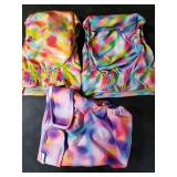 UNIPUP Female Dog Diapers Reusable No Tail Hole Period Panties Washable 3 Pack Diapers Female for Docked-Tail Frenchie French Bulldog Boston Terrier Without Tail U-WWD03L