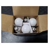 Amazon Basics A19 LED Light Bulbs, 60 Watt Equivalent, Energy Efficient 9W, E26 Standard Base, Soft White 2700K, Dimmable, 10,000 Hour Lifetime , 6-Pack