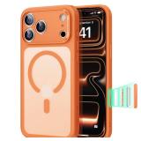 ESR for iPhone 17 Pro Case, Camera Control, Compatible with MagSafe, Shockproof Military-Grade Protection, Magnetic Phone Case for iPhone 17 Pro, Classic Hybrid Case, Frosted Orange